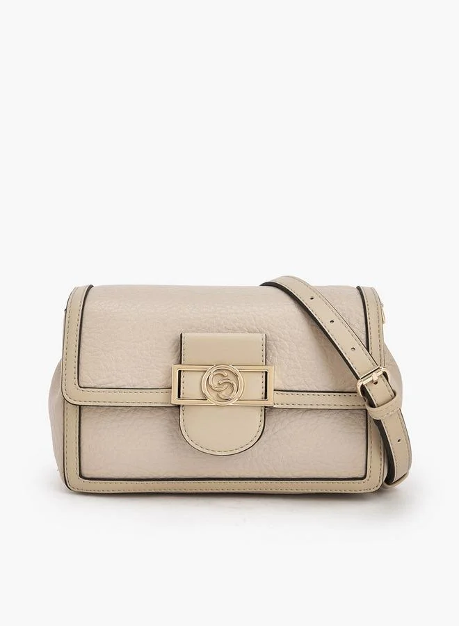 سيليست حقيبة كروس بودي بنقوش وزر إغلاق